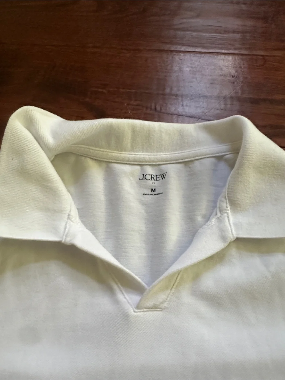 J Crew Classic Men's Short-Sleeve Polo Shirt - White